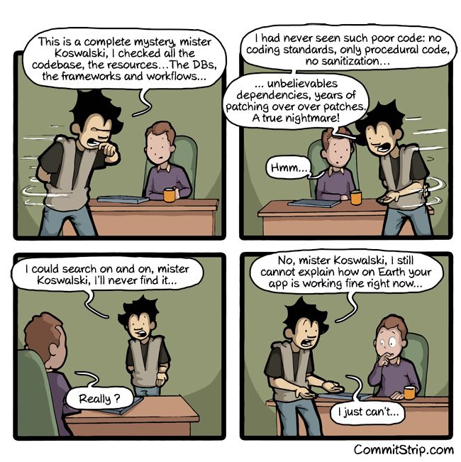 CommitStrip - Code Paranormal